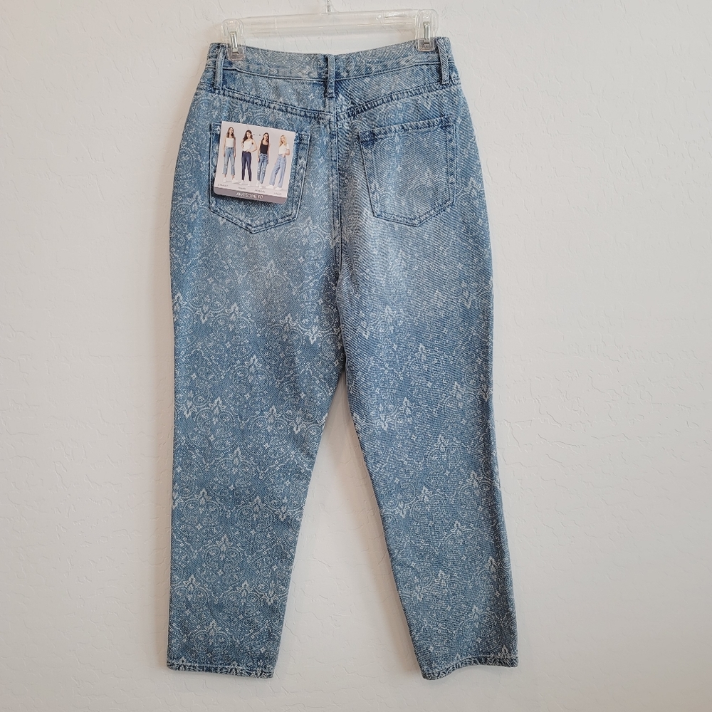 NWT Simple Society Super High Rise Straight Denim Jeans Women's Size 7/28 - Picture 2 of 13